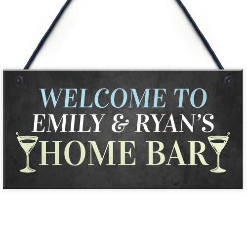 PERSONALISED Home Bar Sign Garden Pub Plaque Quirky Decor