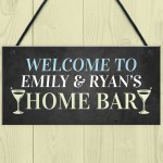 PERSONALISED Home Bar Sign Garden Pub Plaque Quirky Decor