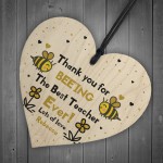 Best Teacher Gift Personalised Wood Heart Lockdown Preschool