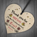 Best Teaching Assistant Gift Personalised Wooden Heart Lockdown