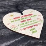 Nursery Preschool Teacher Assistant Thank You Gift Heart
