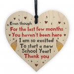 Wood Heart Gift For Teacher Back To School Gifts Assistant Gift