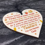 Teacher Thank You Poem Gift Lockdown Quarantine Gift Heart 