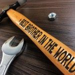 Best BROTHER In The World Engraved Hammer Birthday Xmas Gift