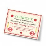 Gift For Best Teaching Assistant Leaving School Nursery Gift