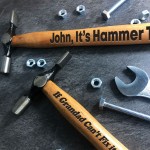 PERSONALISED Funny Gift Engraved Hammer Birthday Xmas