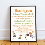 Special Thank You Poem Teacher Leaving Nursery School Framed