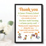 Special Thank You Poem Teacher Leaving Nursery School Framed