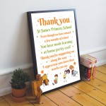 Special Thank You Poem Teacher Leaving Nursery School Framed