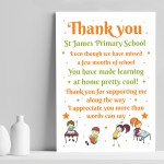Special Thank You Poem Gift For Teacher Leaving Nursery