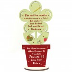 Lockdown Teacher Gift Poem Wooden Flower Thank You Gift
