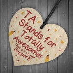 Teaching Assistant Gifts Wood Heart Thank You Gift End Of Term