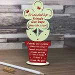 Friendship Gift For Her Freestanding Flower Gift For Best Friend