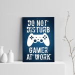 Gaming Wall Art For Boys Bedroom DO NOT DISTURB Games Room Print