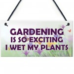 Funny Garden Sign Hanging Plaque Summerhouse Shed Decor