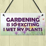 Funny Garden Sign Hanging Plaque Summerhouse Shed Decor