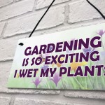 Funny Garden Sign Hanging Plaque Summerhouse Shed Decor
