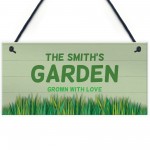 PERSONALISED Garden Sign For Summerhouse Shed Plaque