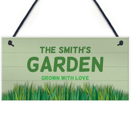 PERSONALISED Garden Sign For Summerhouse Shed Plaque