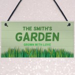 PERSONALISED Garden Sign For Summerhouse Shed Plaque