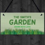 PERSONALISED Garden Sign For Summerhouse Shed Plaque