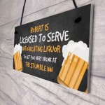 Funny Licensee Sign For Home Bar Man Cave Pub Personalised