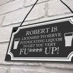 Funny Rude Home Bar Sign Personalised Man Cave Pub Bar Hanging 