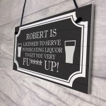 Funny Rude Home Bar Sign Personalised Man Cave Pub Bar Hanging 