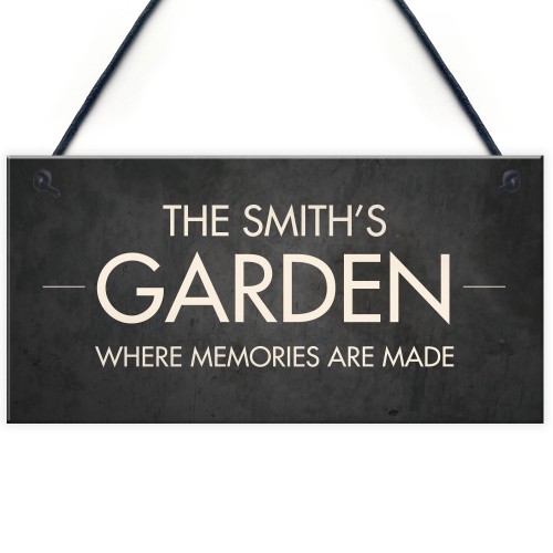 Shabby Chic Garden Sign PERSONALISED Shed Summerhouse Sign