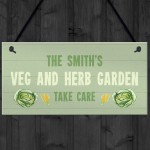 Veg And Herb Garden Sign Personalised Shed Summerhouse Gift