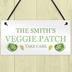 Personalised Veggie Patch Sign For Garden Greenhouse