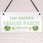 Personalised Veggie Patch Sign For Garden Greenhouse