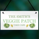 Personalised Veggie Patch Sign For Garden Greenhouse