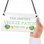 Personalised Veggie Patch Sign For Garden Greenhouse