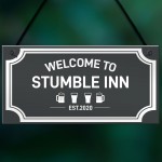 Home Bar Pub Man Cave Sign Personalised Gift For Home 