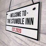 Funny Home Bar Sign Personalised Street Sign For Man Cave Pub