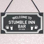 PERSONALISED Shabby Chic Bar Sign For Man Cave Bar Pub Gift