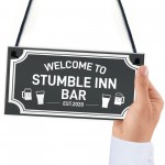 PERSONALISED Shabby Chic Bar Sign For Man Cave Bar Pub Gift