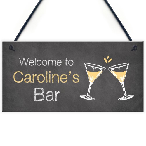 Shabby Chic Bar Sign Home Bar Kitchen Sign Gift For Her