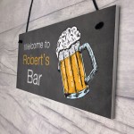 BEER Sign Personalised Home Bar Man Cave Shed Hanging Plaque