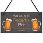 Beer Gift Hanging Home Bar Man Cave Shed Summerhouse Sign