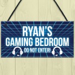 Neon Effect Gaming Bedroom Sign For Son Dad Gamer Gift