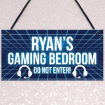 Neon Effect Gaming Bedroom Sign For Son Dad Gamer Gift