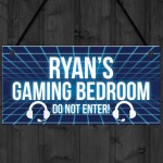 Neon Effect Gaming Bedroom Sign For Son Dad Gamer Gift