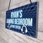 Neon Effect Gaming Bedroom Sign For Son Dad Gamer Gift