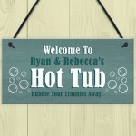 Hot Tub Personalised Plaques Novelty Home Decor Gifts Garden 