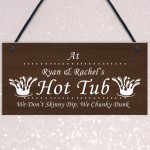 Personalised Any Name's Hot Tub Sign Novelty Hot Tub Accessories