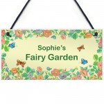 Fairy Garden Sign For Summerhouse Personalised Gift For Daughter