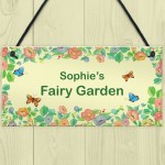 Fairy Garden Sign For Summerhouse Personalised Gift For Daughter