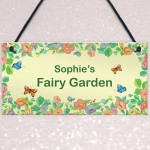 Fairy Garden Sign For Summerhouse Personalised Gift For Daughter